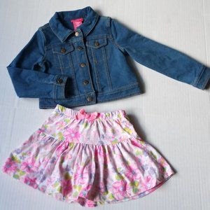 Isaac Mizrahi Kids Jean jacket and Skort